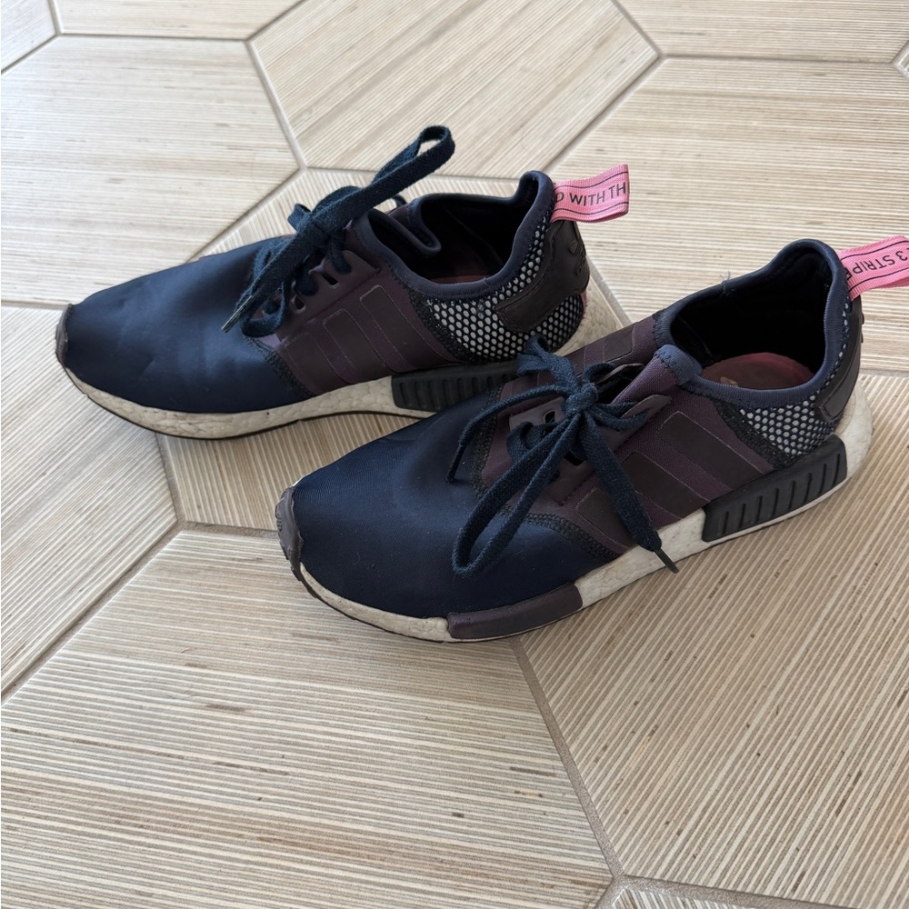 Black and Purple Athletic Sneakers